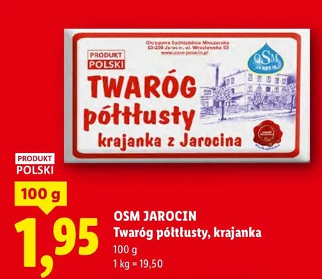 Twaróg półtłusty krajanka promocja w Lidl