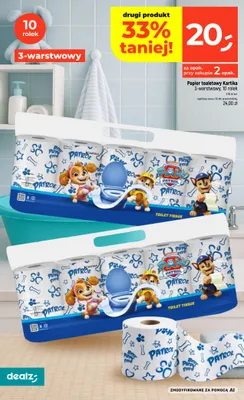 Papier toaletowy Kartika 3-warstwowy 10-pak promocja w Dealz