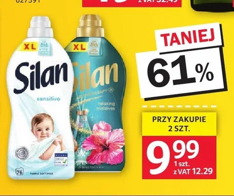 Silan Płyn do płukania Sensitive promocja w Selgros