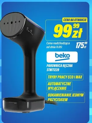 Parownica ręczna Beko STM7122B promocja w RTV EURO AGD