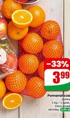 Pomarańcza siatka 1 kg promocja w Dino
