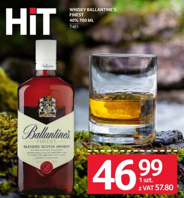 Whisky Ballantine's Finest 40% 700ML promocja w Selgros