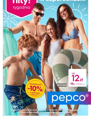 Akcesoria plażowe promocja w Pepco