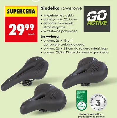Siodełko rowerowe, różne rodzaje promocja w Biedronka