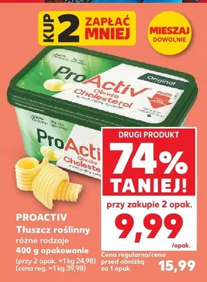 Tłuszcz roślinny ProActiv promocja w Kaufland