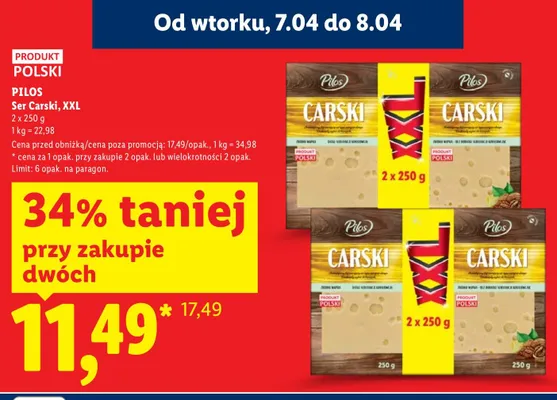 Ser Carski XXL promocja w Lidl