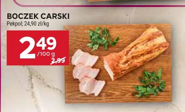 Boczek carski Pekpol promocja w Stokrotka