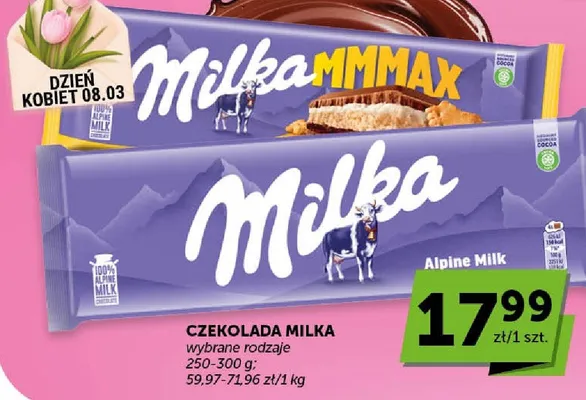 Czekolada mleczna Alpine Milk promocja w ABC