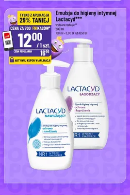 Emulsja do higieny intymnej Lactacyd Nawilżający promocja w POLOmarket