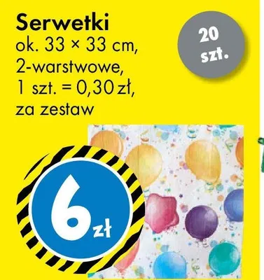 Serwetki promocja w Tedi