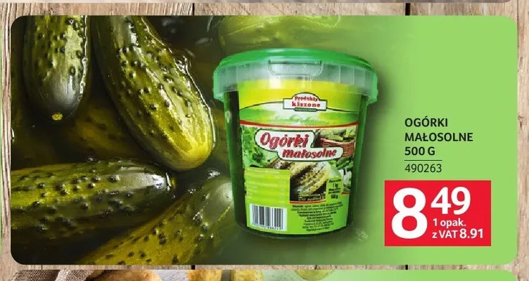 Ogórki małosolne promocja w Selgros