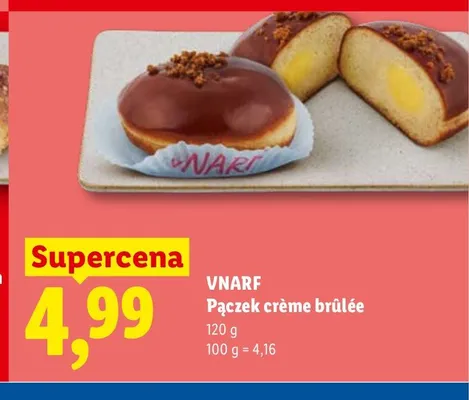 Pączek crème brûlée VNARF promocja w Lidl