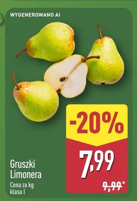Gruszki Limonera promocja w Aldi