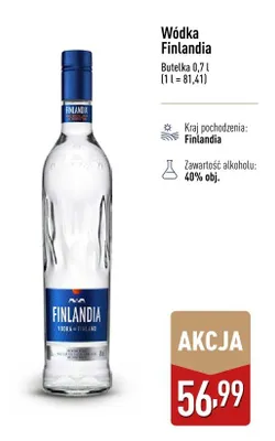 Wódka Finlandia promocja w Aldi