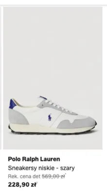 Sneakersy niskie Polo Ralph Lauren szare promocja w Lounge by Zalando