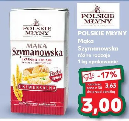 Mąka Szymanowska różne rodzaje promocja w Kaufland