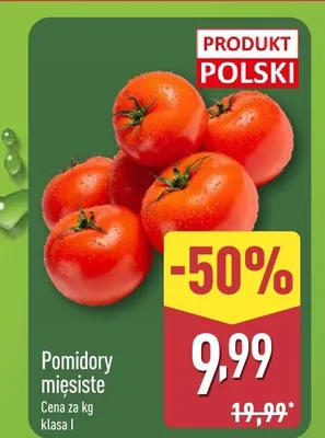 Pomidory mięsiste klasa I promocja w Aldi