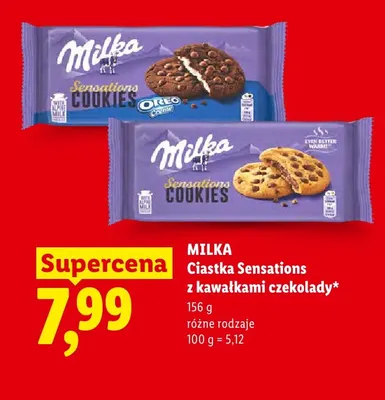 Ciastka Milka Sensations Cookies Oreo Creme promocja w Lidl