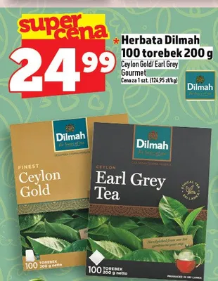 Herbata ceylon gold i earl grey tea promocja w TOPAZ