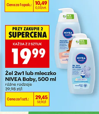 Żel 2w1 NIVEA Baby promocja w Biedronka