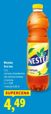 Napój ice tea cytryna promocja w Lidl