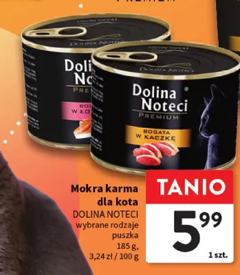 Mokra karma dla kota DOLINA NOTECI wybrane rodzaje puszka promocja w Intermarche