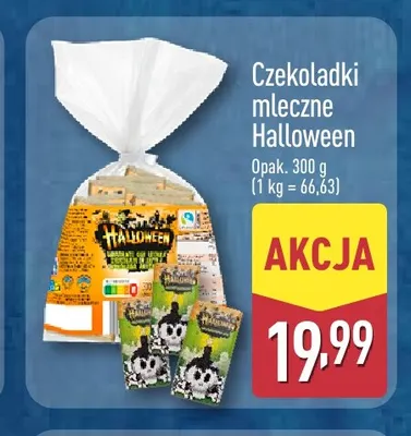 Czekoladki mleczne Halloween promocja w Aldi