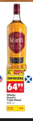 Whisky Grant's Triple Wood promocja w Biedronka
