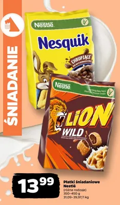 Płatki śniadaniowe Lion Wild Nestlé promocja w Netto