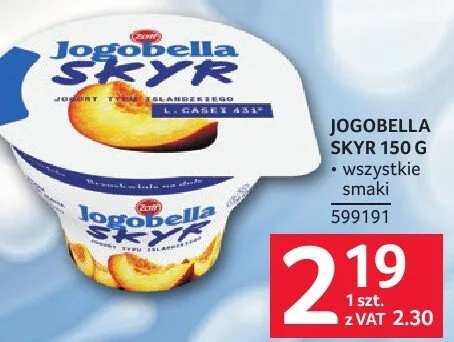 Jogurt Jogobella Skyr promocja w Selgros