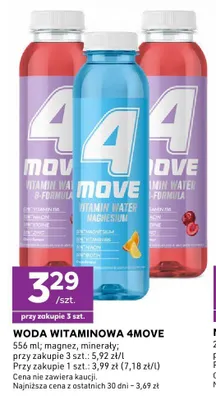 Woda witaminowa 4Move magnez promocja w Stokrotka