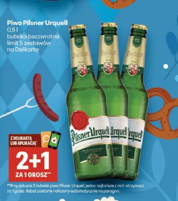 Piwo Pilsner Urquell promocja w Delikatesy Centrum