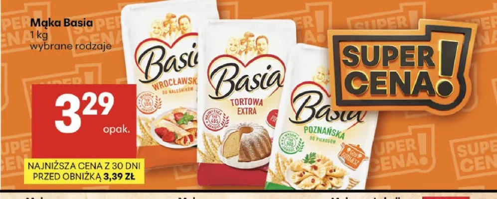 Mąka Basia wrocławska promocja w Delikatesy Centrum