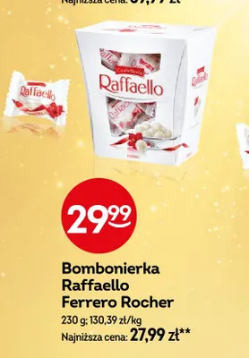 Bombonierka Raffaello Ferrero Rocher promocja w Żabka