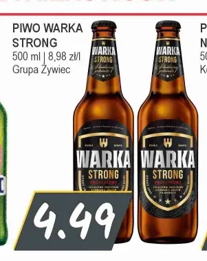 Piwo Warka Strong promocja w Słoneczko