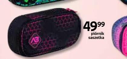 Piórnik saszetka AB czarny z różowym logo promocja w Empik