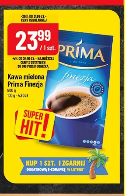 Kawa mielona Prima Finezja promocja w POLOmarket