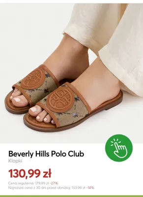Klapki Beverly Hills Polo Club promocja w eobuwie.pl