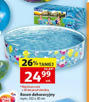 Basen dekoracyjny Bestway promocja w Auchan