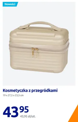 Kosmetyczka z przegródkami 19x27,5x23,5 cm promocja w Action