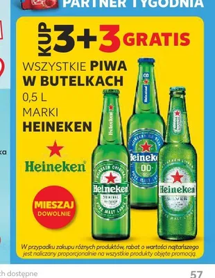 Piwa w butelkach Heineken promocja w Kaufland