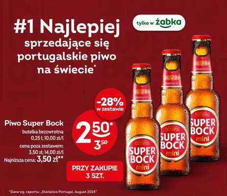 Piwo Super Bock butelka promocja w Żabka