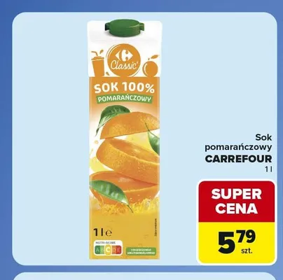 Sok pomarańczowy Carrefour Classic promocja w Carrefour Market