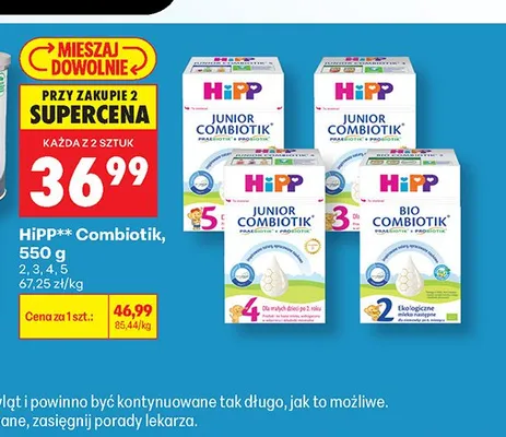 Mleko modyfikowane HiPP Combiotik 2 promocja w Biedronka