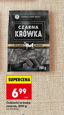 Cukierki krówka czarna Jutrzenka Dobre Miasto promocja w Biedronka