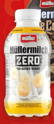 Napój mleczny Müller Müllermilch Zero o smaku bananowym promocja w Kaufland