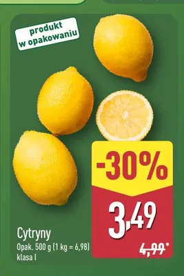 Cytryny promocja w Aldi