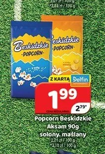 Popcorn Beskidzkie Aksam maślany promocja w Delfin