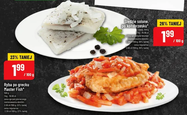 Śledzie solone, po kołobrzesku promocja w POLOmarket