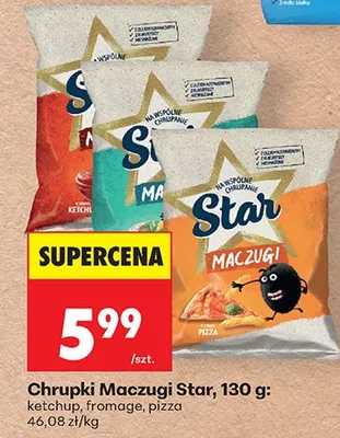 Chipsy Maczugi ketchup promocja w Biedronka